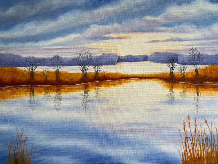 Westhay marshes in oil